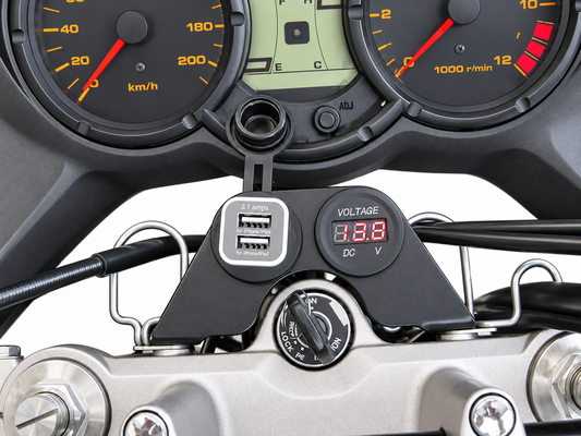 BASE CARGADOR VOLTIMETRO SUZUKI VSTROM 650 CLASICA