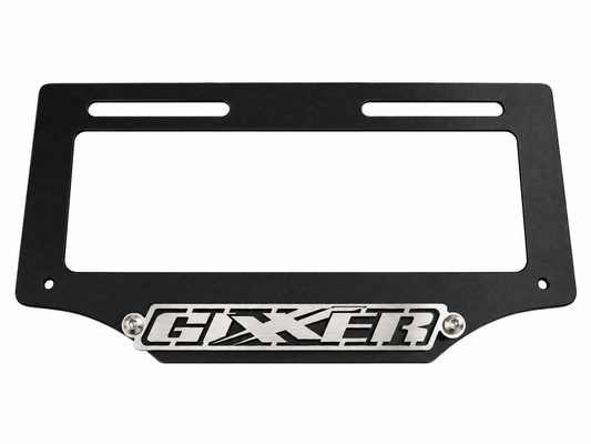 PORTA PLACA  SUZUKI GIXXER ALTO RELIEVE (SE FABRICA POR ENCARGO)
