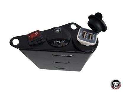 DOM4KCV - KIT CARGADOR Y VOLTIMETRO