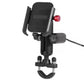 IMP0172 - PORTA CELULAR ALUMINIO REGULABLE CON CARGADOR USB