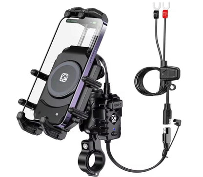 IMP0181 - PORTA CELULAR AV CARGA TIPO C + INALAMBRICA