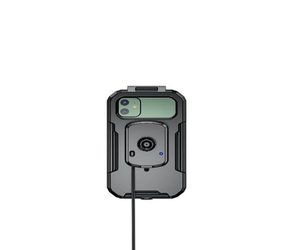 IMP0176 - PORTA CELULAR GIRO 360° IMPERMEABLE CON CARGADOR TIPO C + CARGA INALAMBRICA