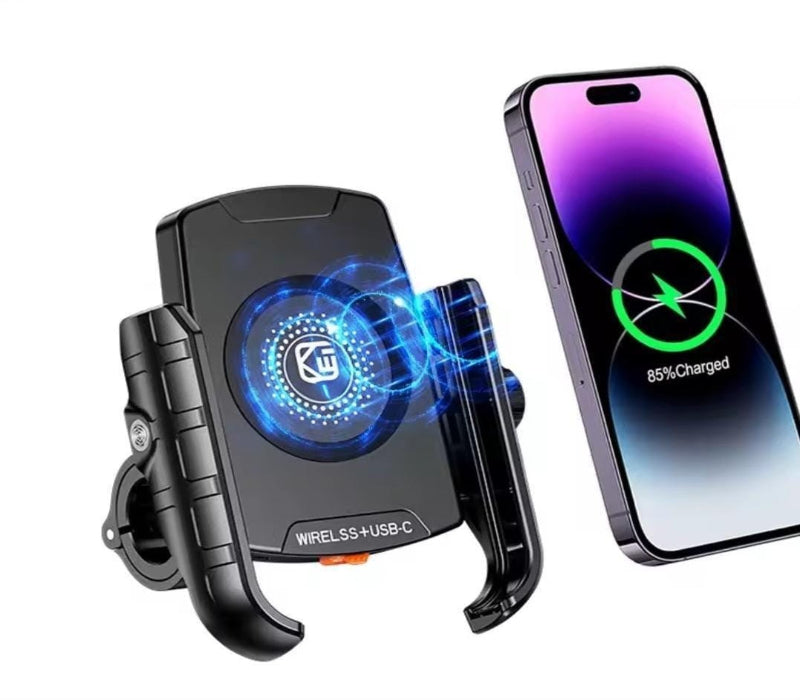 IMP0228 - PORTA CELULAR GIRO 360° CON CARGA TIPO C + INALAMBRICA