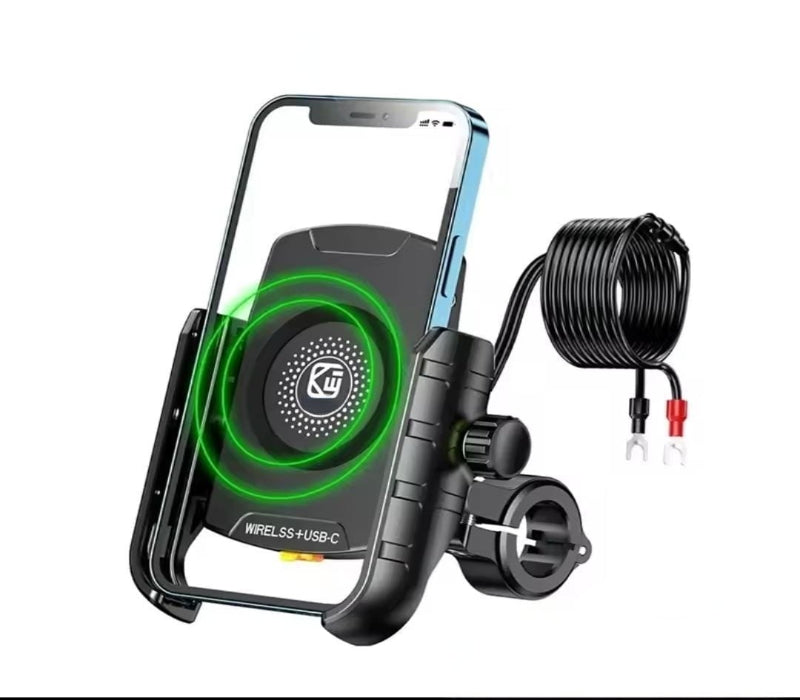 IMP0228 - PORTA CELULAR GIRO 360° CON CARGA TIPO C + INALAMBRICA