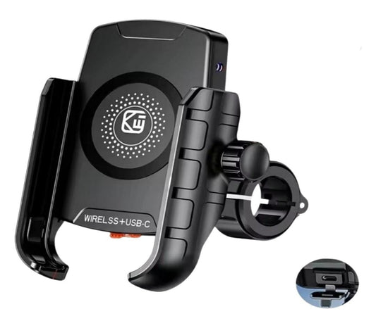 IMP0228 - PORTA CELULAR GIRO 360° CON CARGA TIPO C + INALAMBRICA