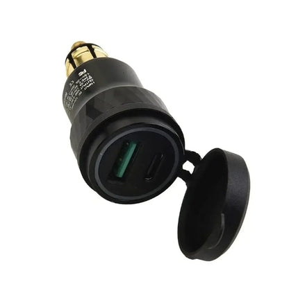 CARGADOR DIN PUERTO USB TYPE A PUERTO USB TYPE C BMW/DUCATI/TRIUMPH
